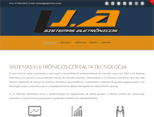 Tablet Screenshot of jaeletronica.com.br